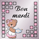 Gif animé Bon mardi ourson